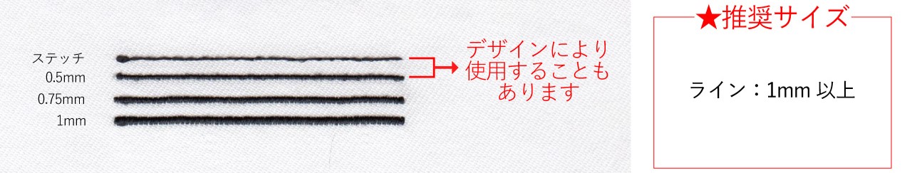細い線の出方サンプル